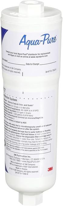 Aqua-Pure AP717 Inline Water Filter for Refrigerator,Ice Maker and Drinking Fountains,Inhibits Scale Build-Up,Removes Sediment,Chlorine Taste and Odor,(Pack of 12)