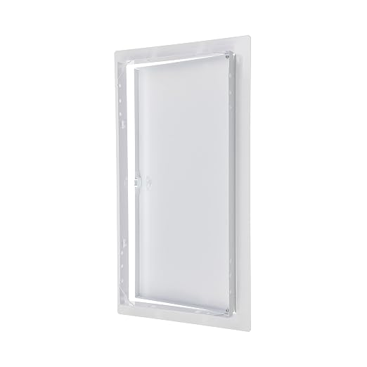 8" x 16" White Metal Access Panel - Wall Access Panel for Drywall - Hidden Wire Cover for Wall Covering Panels - Plumbing, Electricity, Heating Alarm, Bathroom, Dry Wall Hole Cover