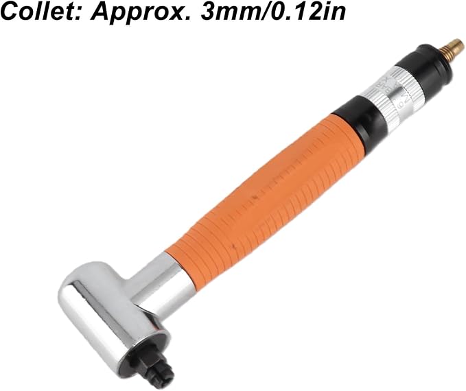 Air Pencil Die Grinder, Right Angle Pneumatic Die Grinder 50000 RPM, 90-Degree Angled High-Speed Grinding Tool for Metal, Wood, and Plastic