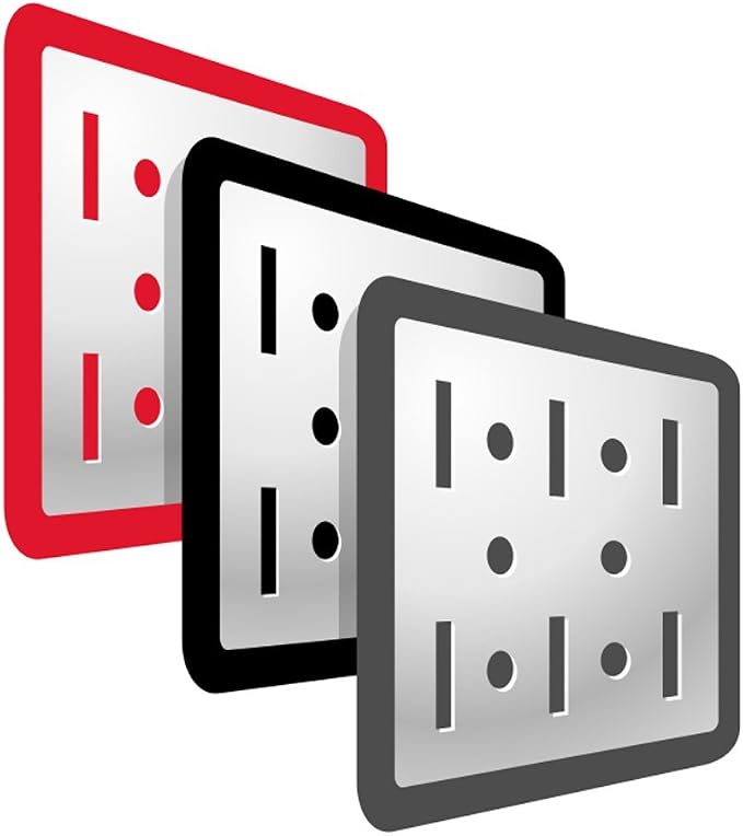 Wall Control KT-400-WRK R Slotted Tool Board Workstation Accessory Kit Pegboard Only, Red (Pack of 3)