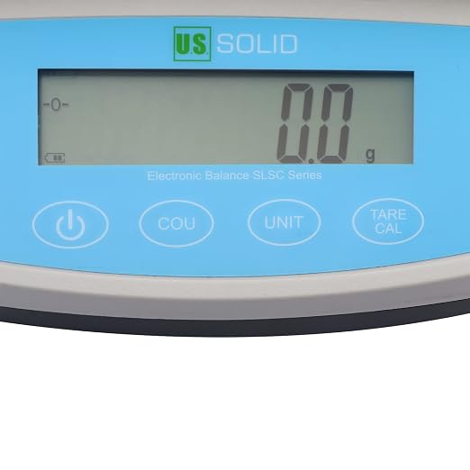U.S. Solid 5000g x 0.1g Electronic Precision Balance Lab Digital Balance Scale, RS232 & USB Interface, AC100V-240V & DC4x1.5V, 19 Measurement Units