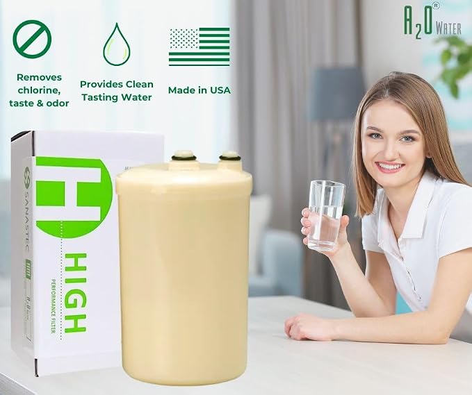 A2O Water-High Performance Water Filter Replacement Cartridge - HGN Type Water Ionizer Compatible (New Model),Made in USA