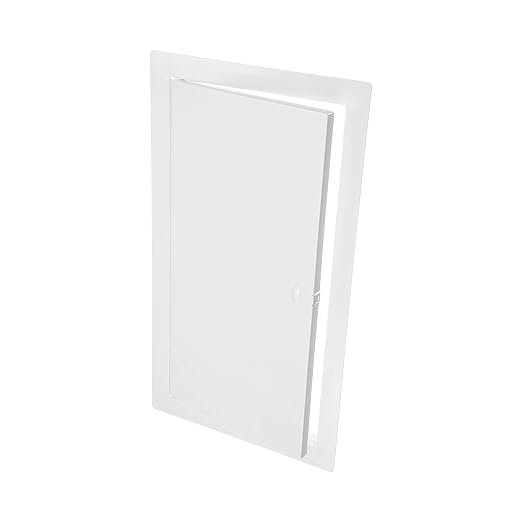 8" x 16" White Metal Access Panel - Wall Access Panel for Drywall - Hidden Wire Cover for Wall Covering Panels - Plumbing, Electricity, Heating Alarm, Bathroom, Dry Wall Hole Cover