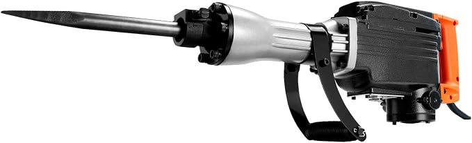 VEVOR Demolition Jack Hammer 2200W Electric Jackhammer Concrete Breaker | For Concrete Demolition, 1350 BPM, 360° Rotary Handle, Heavy Duty, Portable, with 4pcs Chisels Bit and Storage Case, Black