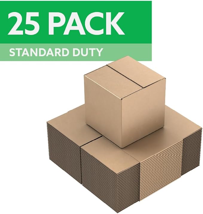 16"x16"x16" Shipping Boxes, Corrugated Cardboard Moving & Packing Boxes for Shipping, Storage and Packaging, Bundle of 25