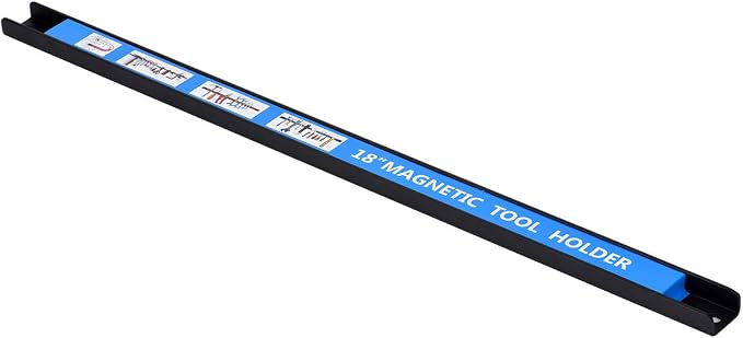 Magnetic Tool Holder 18 Inch 8 Pack Heavy Duty Magnet Tool Bar Strip Rack Wall Mount Blue