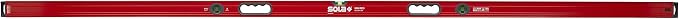 SOLA LSB96 Big Red Aluminum Box Beam Level with 3 60% Magnified Vials, 96-Inch