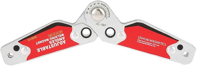 Adjustable Angles Welding Magnet 20°-200°, Magnetic Welding Holder Clamp Welder Tool for Soldering Positioning
