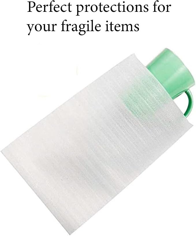 100 Thickened Cushion Moving Supplies Foam Wrap Pouches & Sheets, Bubble Wrap Alternative for Moving & Packing, Protect Mugs, Cups, Glasses, China, and Dishes, Packing supplies, Packing Cushion Foam