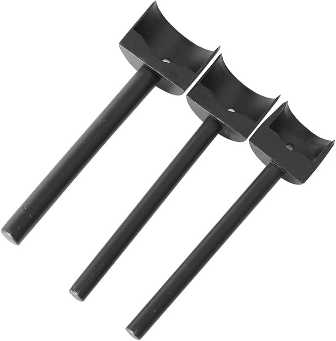 DIY Leather Craft Half-Round Cutter Punch Arc-Shaped Punch Strap Tools for Belt Strap Wallet Bag End(15.20.25.30.35.40.45 mm)