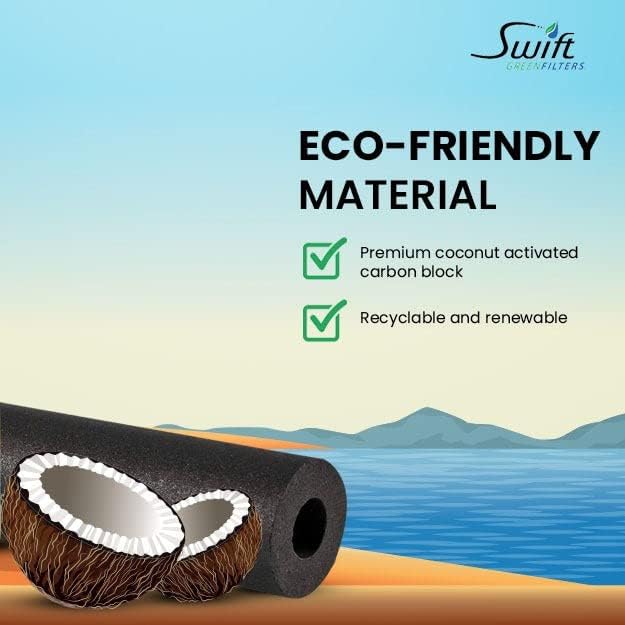 Swift Green Filters SGF-96-24 CTO-S Compatible Commercial Water Filter Replacement Cartridge for 4SI, BH2, 4FC-S, OW4-Plus, EV9606-51, EV9612-50 EP35R, EV9692-31, EV9693-31,9655-11.