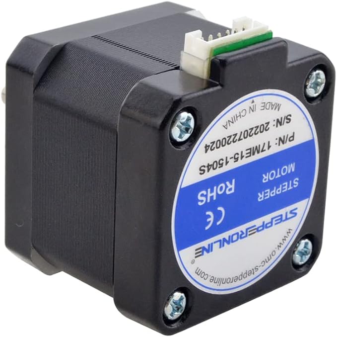 STEPPERONLINE 0.9deg Nema 17 Stepper Motor Bipolar 1.5A 30Ncm with 1 Meter Cable for 3D Printer CNC