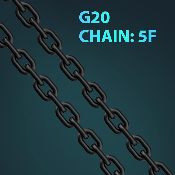 Chain Hoist Lever Hoist, 1650Lbs 5ft Load, Chain Manual Chain Hoist, Industrial Grade Type Connection for Lifting Hook