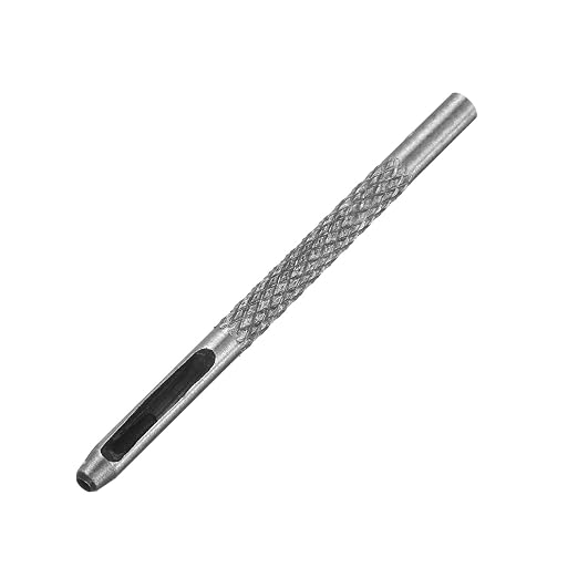 HARFINGTON Leather Round Hole Punch, 2.5mm Hollow Hole Puncher Cutter Carbon Steel Circle Hole Punching Cutting Tool for Belt/DIY Leather Craft
