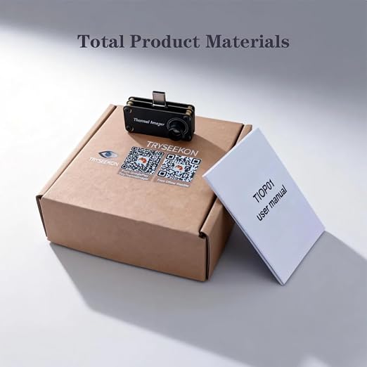 TIOP01-HK 10g Ultra Light IR Camera -4℉ to 1832℉ Plug & Play | Ultra-portable and lightweight, easy to carry, perfect for home energy check, DIY repairs and daily temperature scanning
