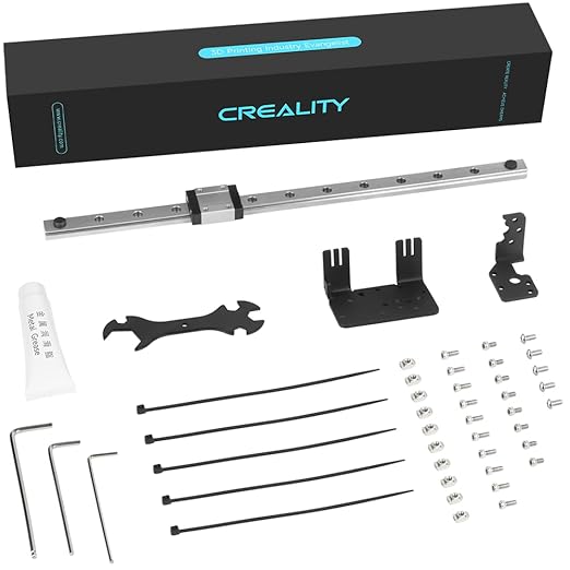 Creality Official Ender 3 Linear Rail Kit X-axis Rail Guide MGN12C 12.6" Length with Mount Bracket Support Sprite Pro kit Compatible with Creality Ender3 Ender 3 Pro Ender 3 V2 3D Printers