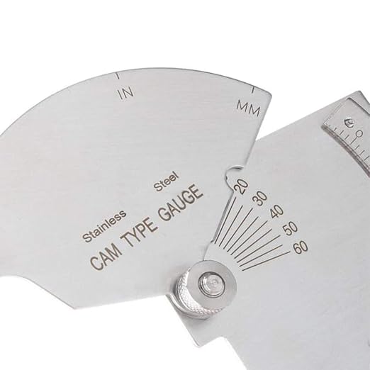 V-WAC Gage Biting Edge Stainless Steel Welding Gauge + 7 Piece Fillet Weld Gauge Gage Set + MG-8 Bridge Cam Gage Welding Gauge kit