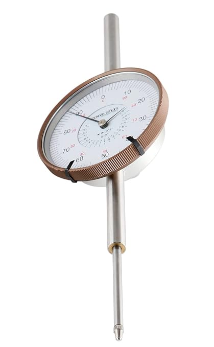 Accusize Industrial Tools Agd2 Style 0-2'' by 0.001'' Dial Indicator with A 3'' Big Face, Lug Back, P900-S090 | 0-2" x 0.001", Big Face, AGD2 Style, Lug Back