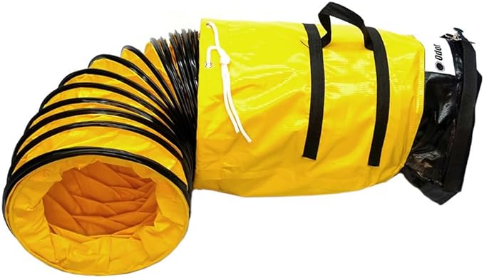 OdorStop Flexible Duct in Various Sizes and Lengths with Connecting Belt (22"x25' (Belt))