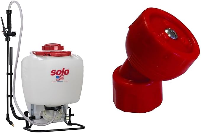Solo 475-B-DELUXE 4-Gallon Professional Backpack Sprayer Bundle with SOLO 4074666-P Speed Tip Multiple Spray Pattern Nozzle