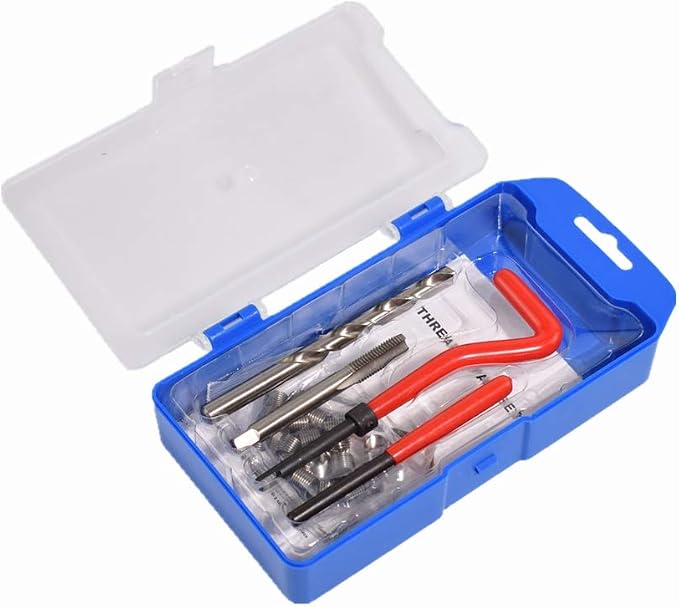 M8 X 1.25 Thread Repair Kit, Metric Helicoil Kit with HSS Drill Bit, 20PC Wire Thread Inserts