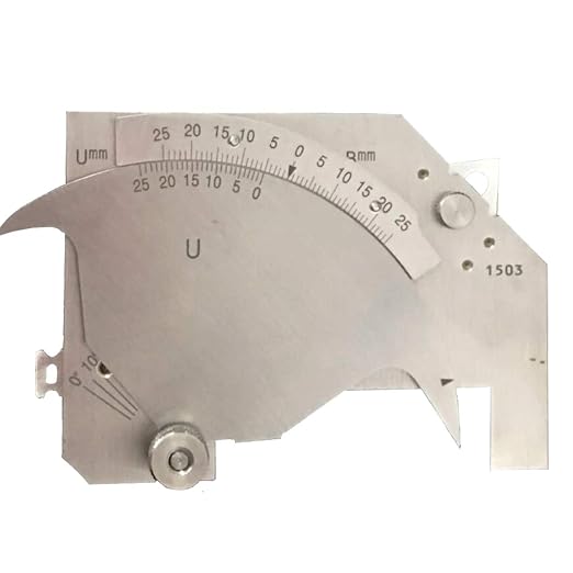 V-WAC Gage Biting Edge Stainless Steel Welding Gauge + 7 Piece Fillet Weld Gauge Gage Set + MG-8 Bridge Cam Gage Welding Gauge kit