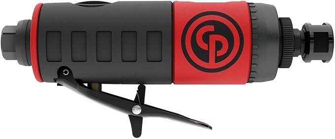 Chicago Pneumatic CP7411 - Air Die Grinder Tool, Welder, Woodworking, Automotive Car Detailing, Stainless Steel Polisher, Heavy Duty, Straight, 1/4 Inch (6 mm), 0.56 HP / 420 W - 22000 RPM