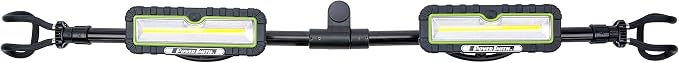 POWERSMITH 2400 Lumen Underhood Work Light with 2 Detachable Magnetic Lights 75 inch Bracket, USB-C Dual Charging Cable (PWLRD024UH)