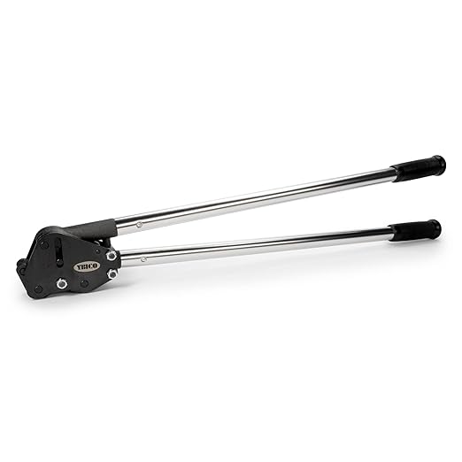 IDL Packaging C-318 Double-Notched Side-Action Sealer/Crimper for 1 1/4" Steel Strapping – Hard and Durable Steel Construction – Professional Gear with High-Strength Sealing Action
