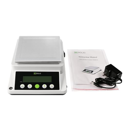 U.S. Solid Precision Balance, 6100g x 0.1g Digital Analytical Lab Scale with RS232 Interface for Data Export, Piece Counting, g, gn, oz, ct, for Science & Industry