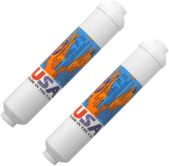 IPW Industries Inc-Omnipure -(K2555-BB) - 10" x 2" DI Mixbed Inline Filter 1/4" NPT (2 Pack)