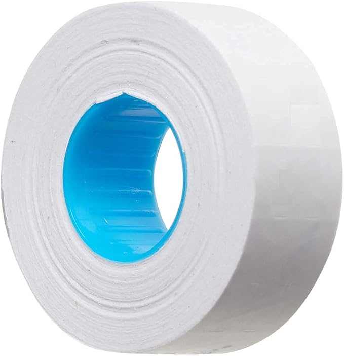 Veltec Premium 2212 Pricing Labels for Garvey and Contact 22-6 22-7 22-8 Price Gun - 9 Rolls, 11,000 Labels and Free Inker (White)
