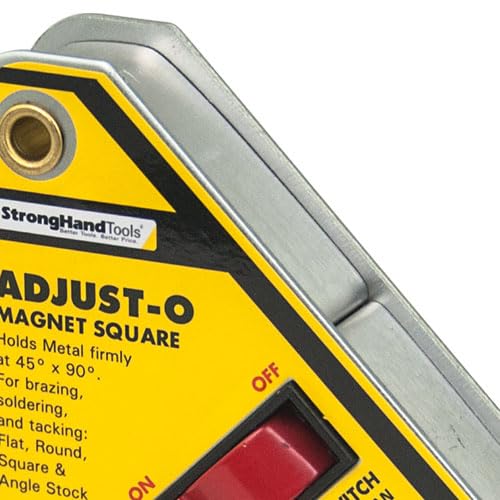 Strong Hand Tools - MSA45 - Valtra Adjust-O Strong Hand Tools 4 3/8 X 3 3/4 X 1 Steel Magnetic Square