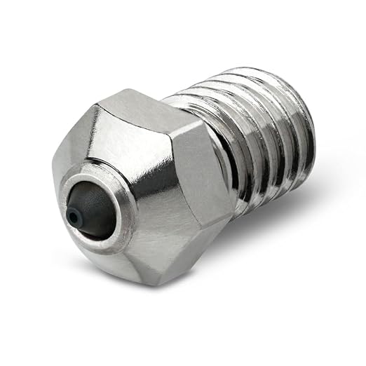 Diamond PCD Nozzle 0.8mm for E3D V6 Hotend, Prusa i3 MK3S / MINI, Anycubic i3 Mega/Kobra/Kobra Neo 3D Printer and More, Hardened High Precision, Nickel Plated Copper