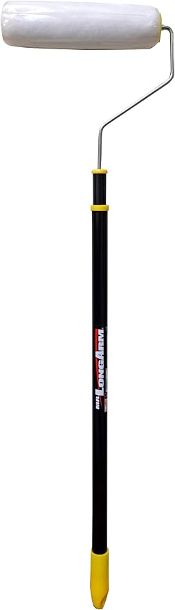Mr. LongArm Tele-Roller 2-4 ft Extendable Paint Roller, 9 in Roller Frame with Medium Nap Cover (4-Pack)