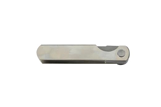 Made in USA | UNIPEC Feeler Gauge Set, 26-Blade Straight Tip Thickness Gauge (0.0015–0.025 in / 0.038–0.635 mm), 3" Blade Length, Hardened & Tempered Steel, Lock-Nut Design.