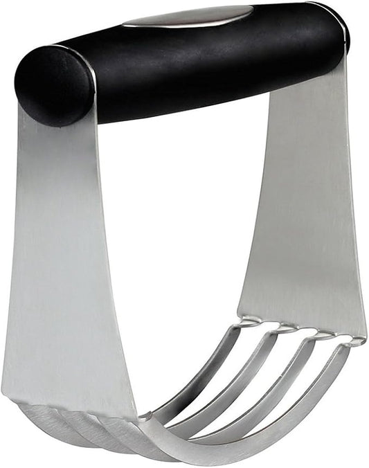 Pastry Cutter Stainless Steel, Kitchen Professional Baking Dough Blender with Heavy Duty Blades & Soft Rubber Grip