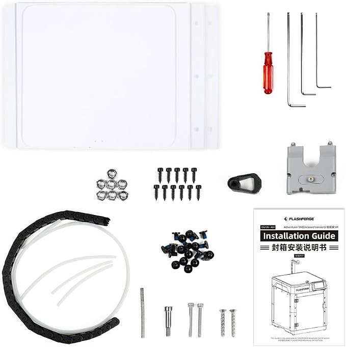 FLASHFORGE 3D Printer AD5M Enclosure, Create Your Style, Dustproof and Constant Temperature Protective Cover, Explore ABS/ASA/PC Filaments and Reduce Printing Noise