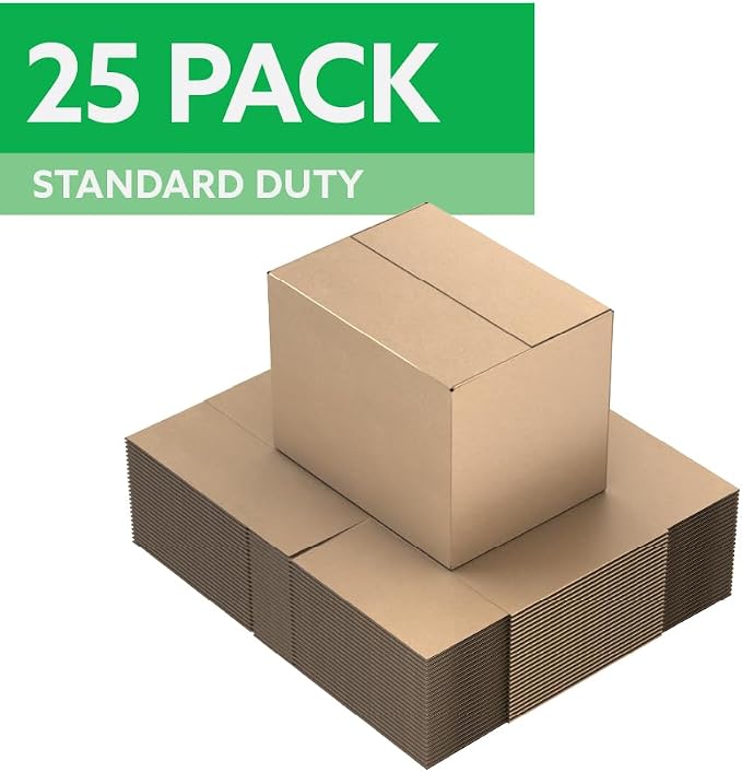 24"x18"x18" Shipping Boxes, Corrugated Cardboard Moving & Packing Boxes for Shipping, Storage and Packaging, Bundle of 25