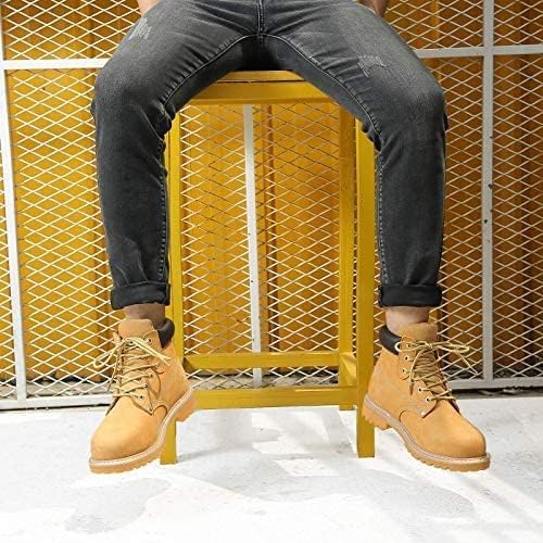 Work Boots for Men, Steel Toe, Leather, Oil, Slip and Heat Resistant Heavy Duty Wide Industrial & Construction Safety Boots, US 7-17 M & W