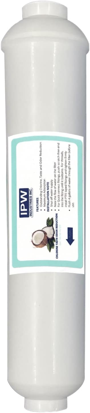 IPW Industries Inc. | Watts W-415 4-Stage Reverse Osmosis Water Filter Replacement Set - Carbon and PP Sediment Filter with Inline GAC and RO Membrane