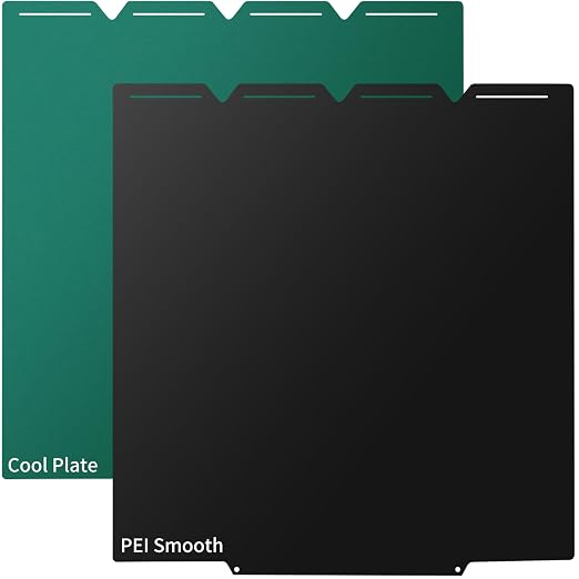 Upgraded Thicker Cold Plate+PEI Build Plate Compatible with Snapmaker U1,276x293mm Double Sided Textured Low-Temperature Cool Bed + Smooth Import PEI Sheet Spring Steel Removable Printed Bed.