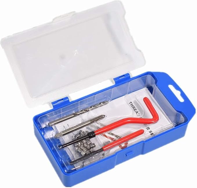 M9 X 1.25 Thread Repair Kit, Metric Helicoil Kit with HSS Drill Bit, 20PC Wire Thread Inserts