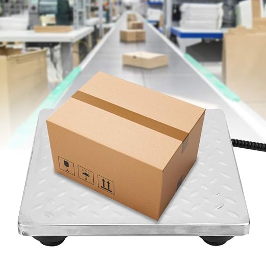 440lb Heavy Duty Digital Shipping Postal Scale, Double Range Express Luggage Baggage Weighing Electronic Scale with Stainless Steel Large, Post Office Postal Scale and Luggage