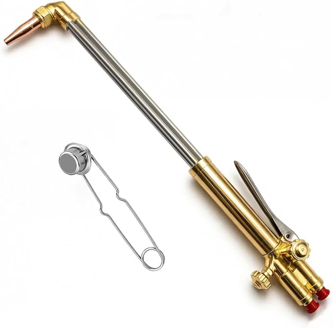 ST900FC Type Straight Cutting Torch, 21 Inch Oxygen Acetylene Cutting Torch with 1-101 Cutting Tip, Built-in Flashback Arrestors and Check Valves, Straight Cutting Outfit, 0381-1621