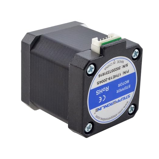 STEPPERONLINE Nema 17 Stepper Motor 2A 55Ncm Bipolar 1.8 Degree 4-Lead for 3D Printer CNC Extruder, 3 Pack