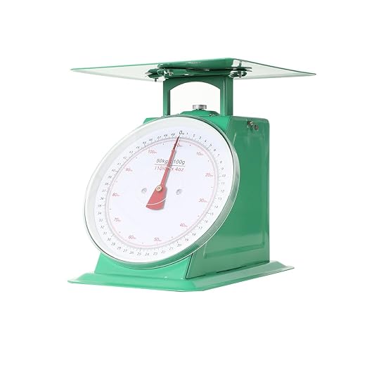 Heavy Duty Portion-Control Mechanical Kitchen and Food Scale Industrial Dial Scale with Stainless Steel Platform 110-LBS