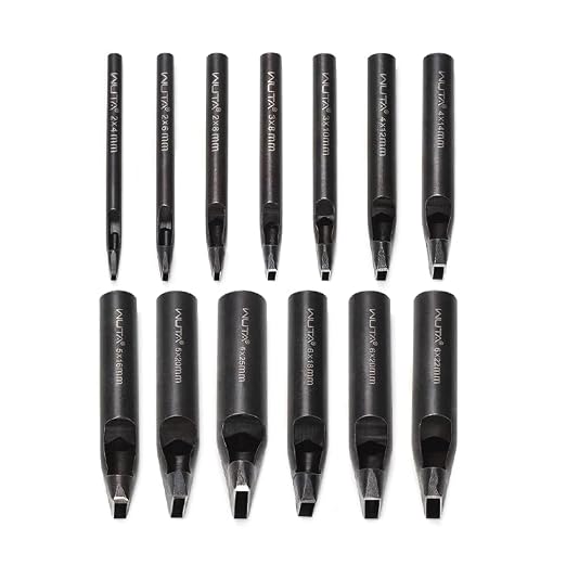 WUTA 13 Pcs Rectangle Leather Hole Punch Set, High Carbon Steel Punching Tool, Hollow Punch Cutter Set for Belt & Crafting（13 Pcs Set）