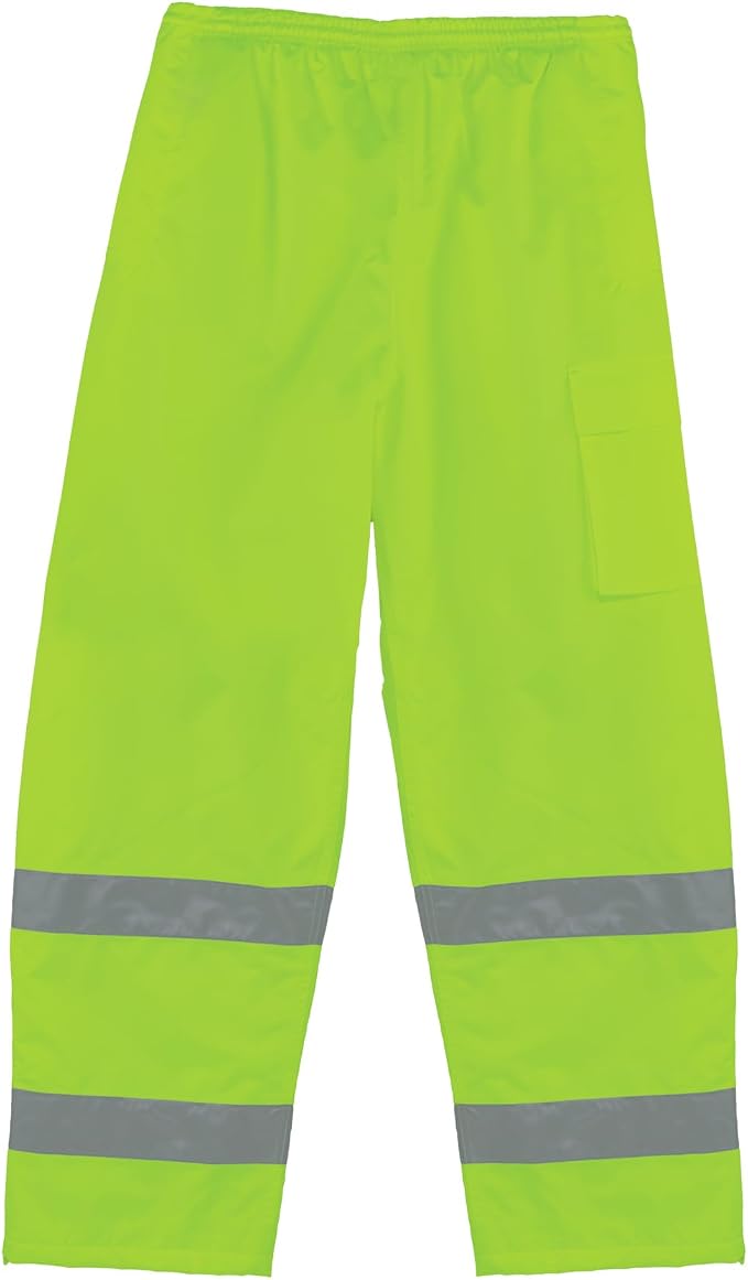 Ergodyne GloWear 8925 ANSI High Visibility Lime Reflective Thermal Safety Pants, Small