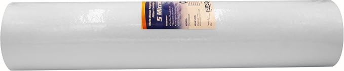PureT BVB2000005 20x4.5" Water Sediment Filter - NSF Certified - Spun Poly Filter Removes Sediment and Other Organic Debris (5 u Micron Rated)